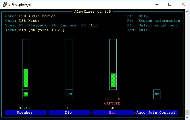 4PCAG alsamixer levels set.jpg